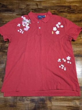 Ralph Lauren New Year Classic Fit Polo Shirt Special Edition Embroidered Cherry
